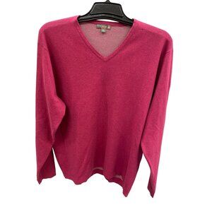 Peter Millar Crown Sport Mens Red V-Neck Sweater Size XL SKU 8416